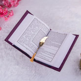 Hindi Translation Premium Velvet Quran with name